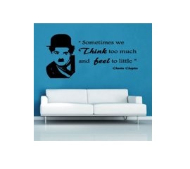 Charlie Chaplin muursticker